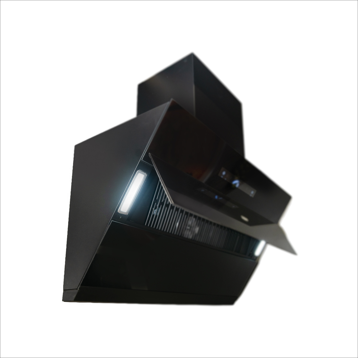 Haier 1500 m&sup3;h Suction Power Heat Auto Clean Filterless Black Chimney